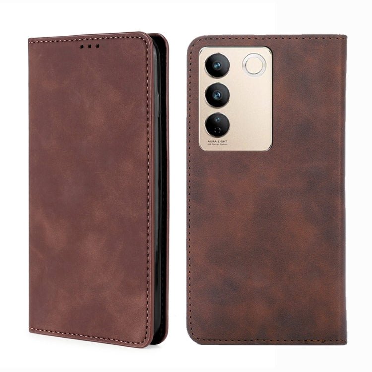 For vivo S16 / S16 Pro Skin Feel Magnetic Horizontal Flip Leather Phone Case