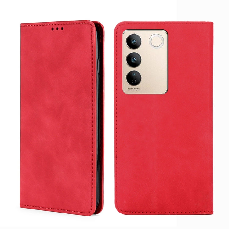 For vivo S16 / S16 Pro Skin Feel Magnetic Horizontal Flip Leather Phone Case