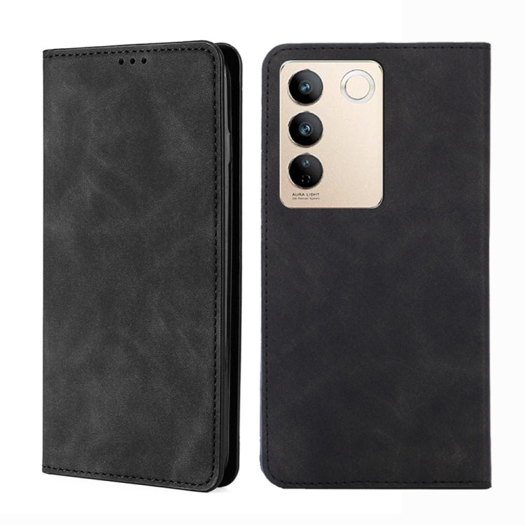 For vivo S16 / S16 Pro Skin Feel Magnetic Horizontal Flip Leather Phone Case