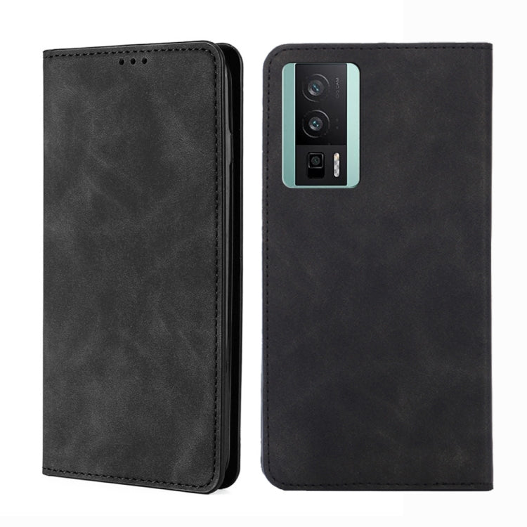 For Xiaomi Redmi K60 / K60 Pro Skin Feel Magnetic Horizontal Flip Leather Phone Case
