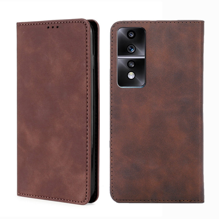 For Honor 80 GT Skin Feel Magnetic Horizontal Flip Leather Phone Case