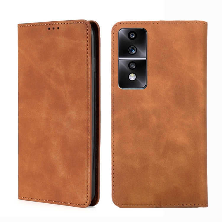 For Honor 80 GT Skin Feel Magnetic Horizontal Flip Leather Phone Case