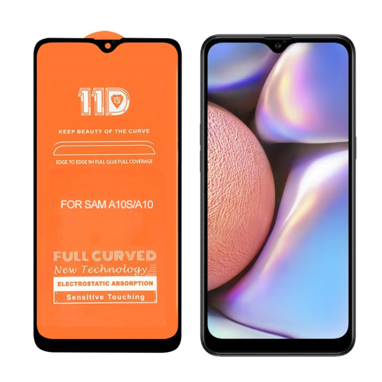 For Galaxy A10 mietubl Scratchproof 11D HD Full Glue Full Curved Screen Tempered Glass Film