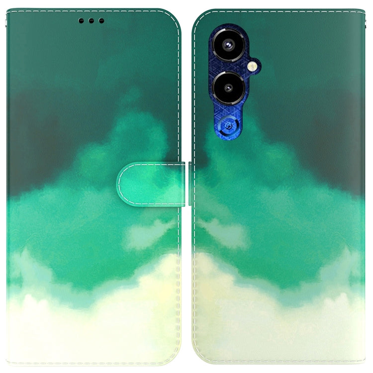 For Tecno Pova 4 Pro Watercolor Pattern Flip Leather Phone Case