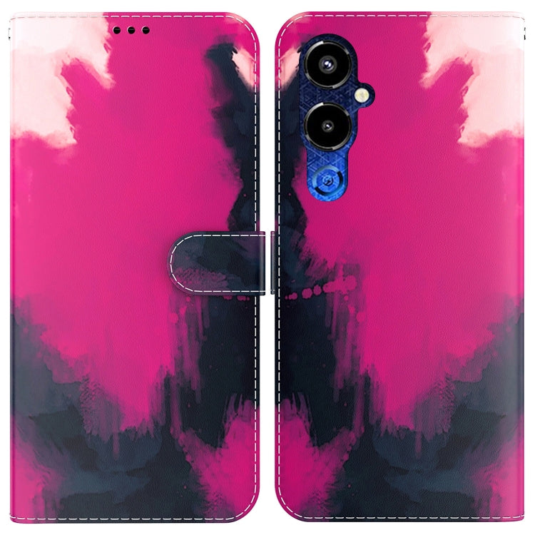 For Tecno Pova 4 Pro Watercolor Pattern Flip Leather Phone Case