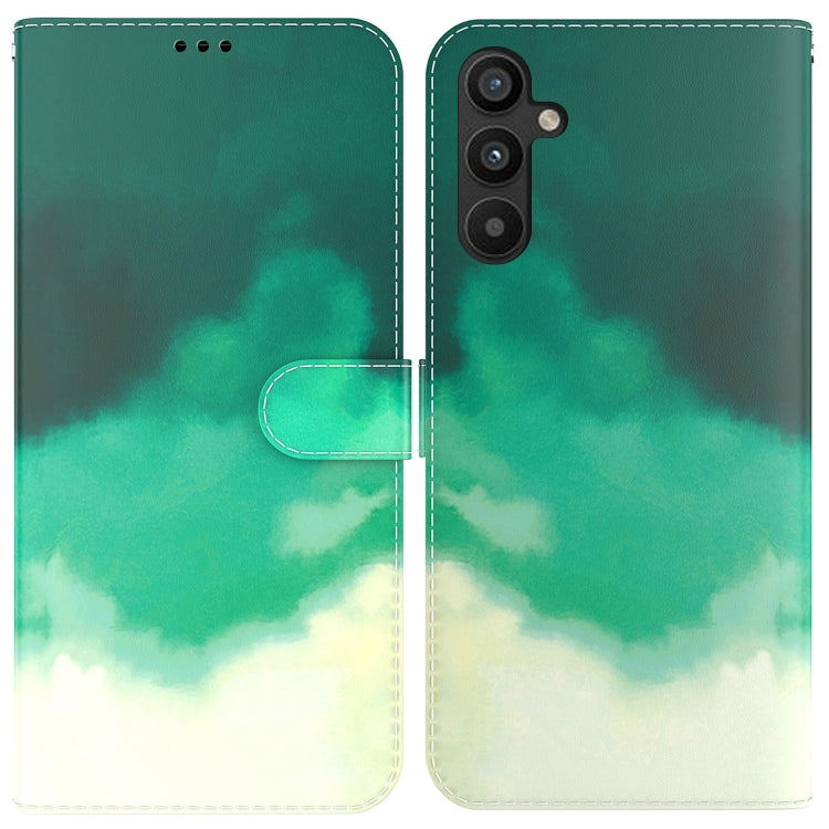 For Samsung Galaxy A54 5G Watercolor Pattern Flip Leather Phone Case