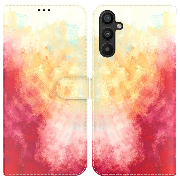For Samsung Galaxy A54 5G Watercolor Pattern Flip Leather Phone Case
