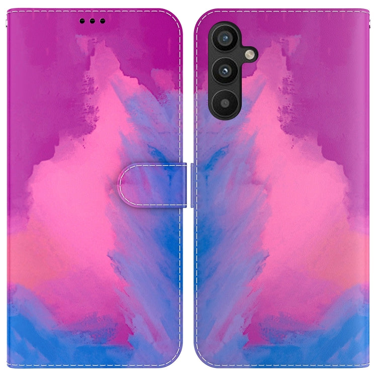 For Samsung Galaxy A54 5G Watercolor Pattern Flip Leather Phone Case