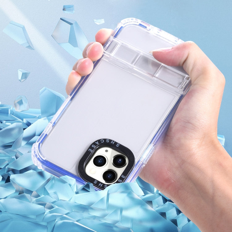 For iPhone 15 Plus 2 in 1 360 Invisible Holder Cross-body Rope Phone Case