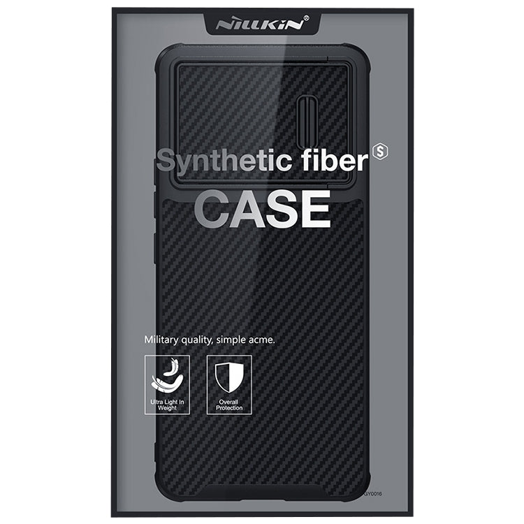 For Xiaomi 13 NILLKIN Synthetic Fiber Camshield Phone Case(Black)