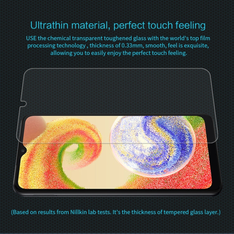 For Samsung Galaxy A04/A04s/A04e NILLKIN H 0.33mm 9H Explosion-proof Tempered Glass Film