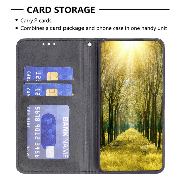 For Xiaomi Redmi 12C Prismatic Invisible Magnetic Leather Phone Case