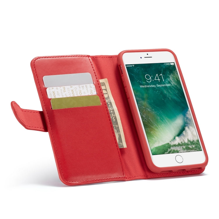 For iPhone SE 2022 / SE 2020 / 8 / 7 Plain Texture Zipper Horizontal Flip Leather Case with Card Slots & Wallet Function