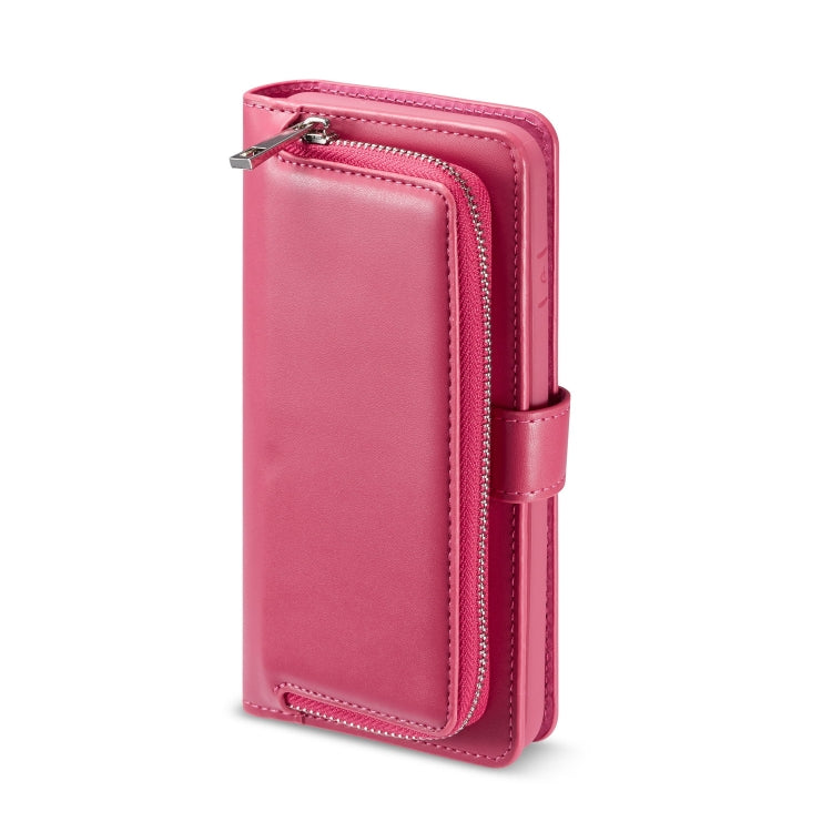 For iPhone 7 Plus / 8 Plus Plain Texture Zipper Horizontal Flip Leather Case with Card Slots & Wallet Function