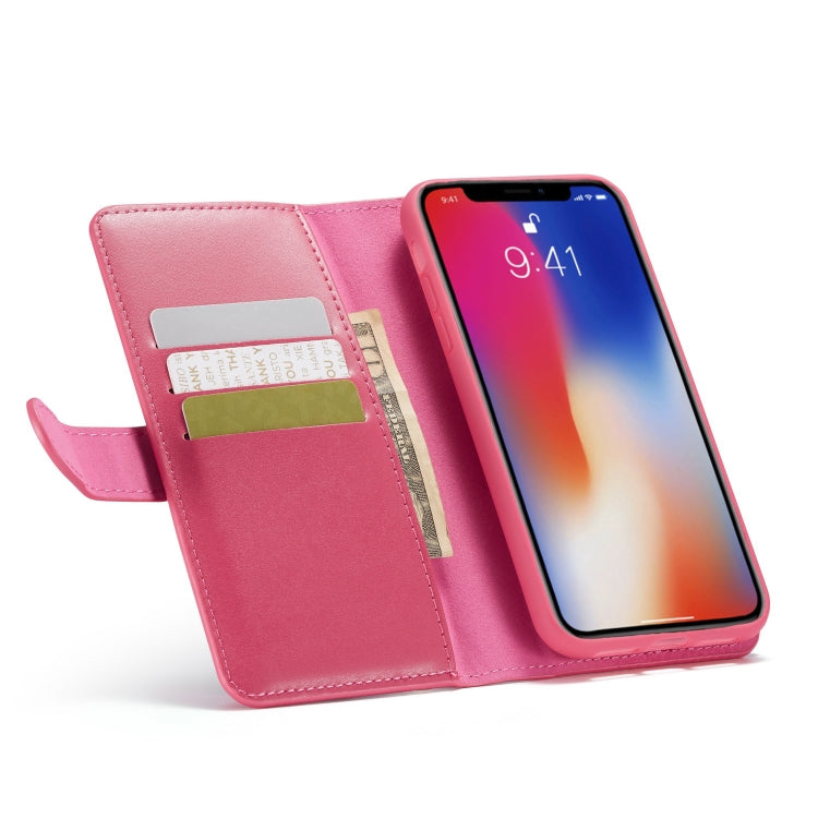 For iPhone XR Plain Texture Zipper Horizontal Flip Leather Case with Card Slots & Wallet Function