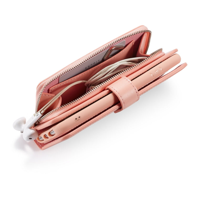For iPhone XS Max Plain Texture Zipper Horizontal Flip Leather Case with Card Slots & Wallet Function