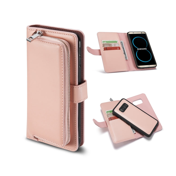 For Galaxy Note 8 Plain Texture Zipper Horizontal Flip Leather Case with Card Slots & Wallet Function