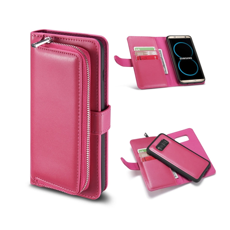 For Galaxy Note 8 Plain Texture Zipper Horizontal Flip Leather Case with Card Slots & Wallet Function