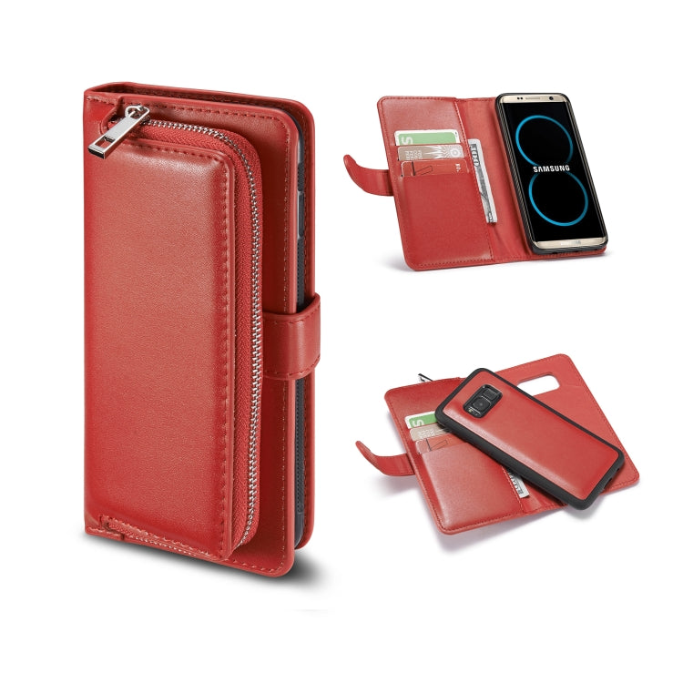 For Galaxy Note 8 Plain Texture Zipper Horizontal Flip Leather Case with Card Slots & Wallet Function