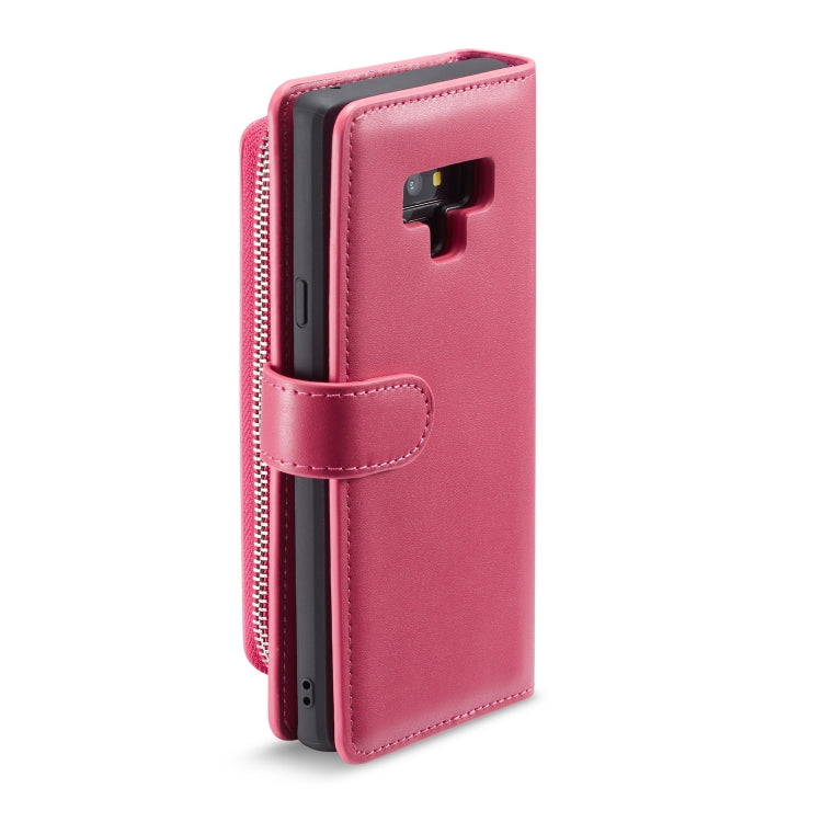 For Galaxy Note9 Plain Texture Zipper Horizontal Flip Leather Case with Card Slots & Wallet Function