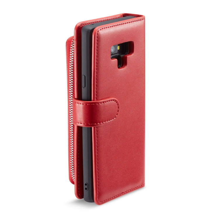 For Galaxy Note9 Plain Texture Zipper Horizontal Flip Leather Case with Card Slots & Wallet Function
