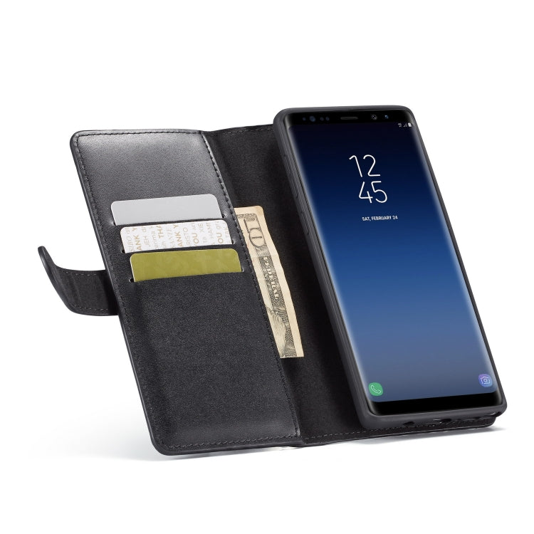 For Galaxy Note9 Plain Texture Zipper Horizontal Flip Leather Case with Card Slots & Wallet Function