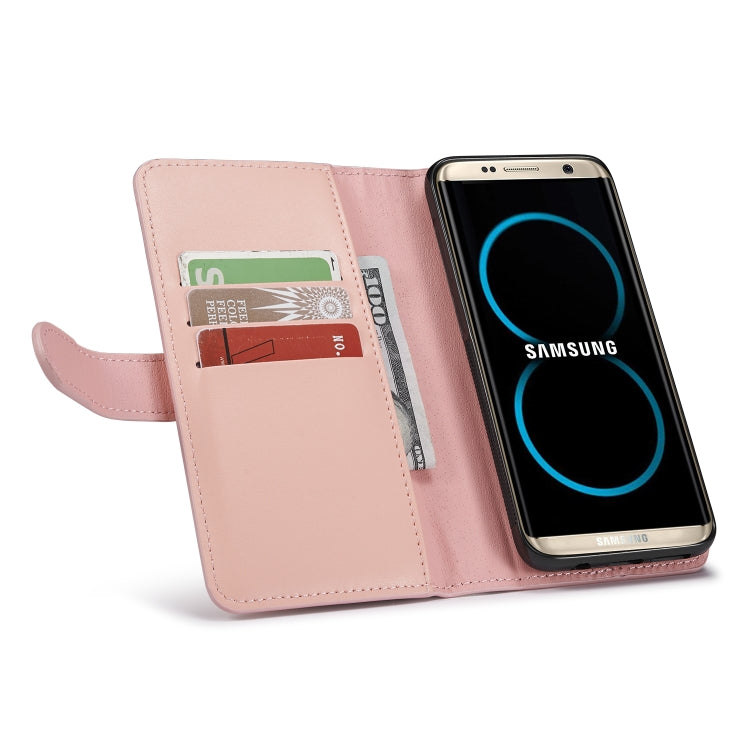 For Galaxy S8 Plus Plain Texture Zipper Horizontal Flip Leather Case with Card Slots & Wallet Function