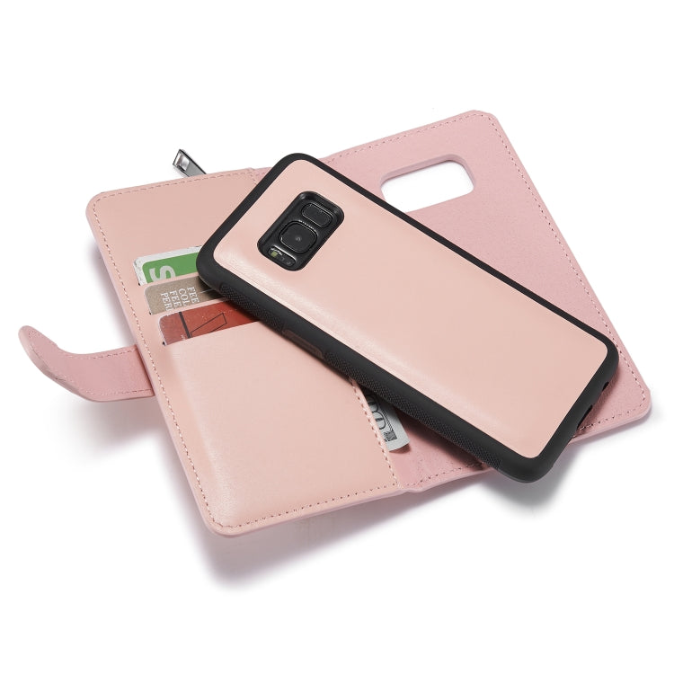 For Galaxy S8 Plus Plain Texture Zipper Horizontal Flip Leather Case with Card Slots & Wallet Function