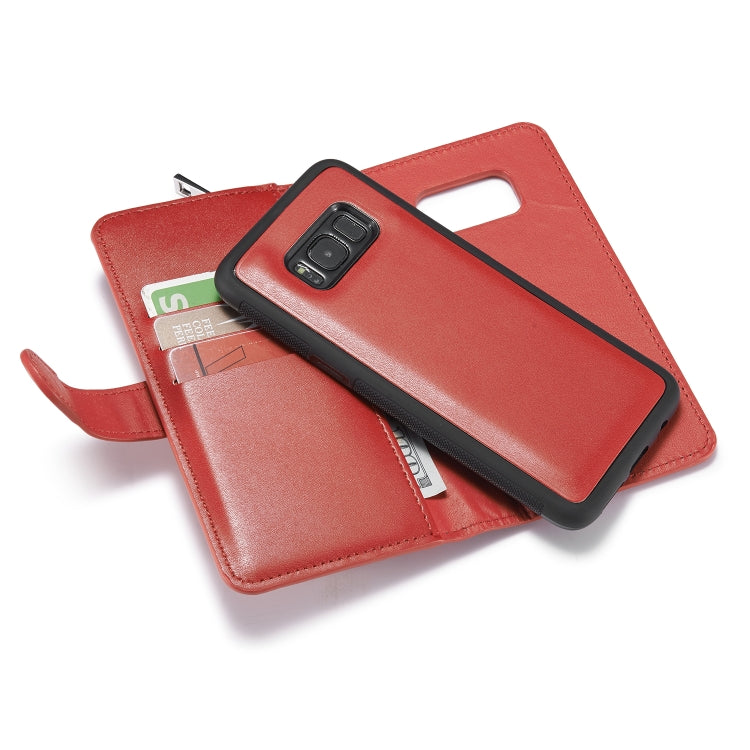 For Galaxy S8 Plus Plain Texture Zipper Horizontal Flip Leather Case with Card Slots & Wallet Function