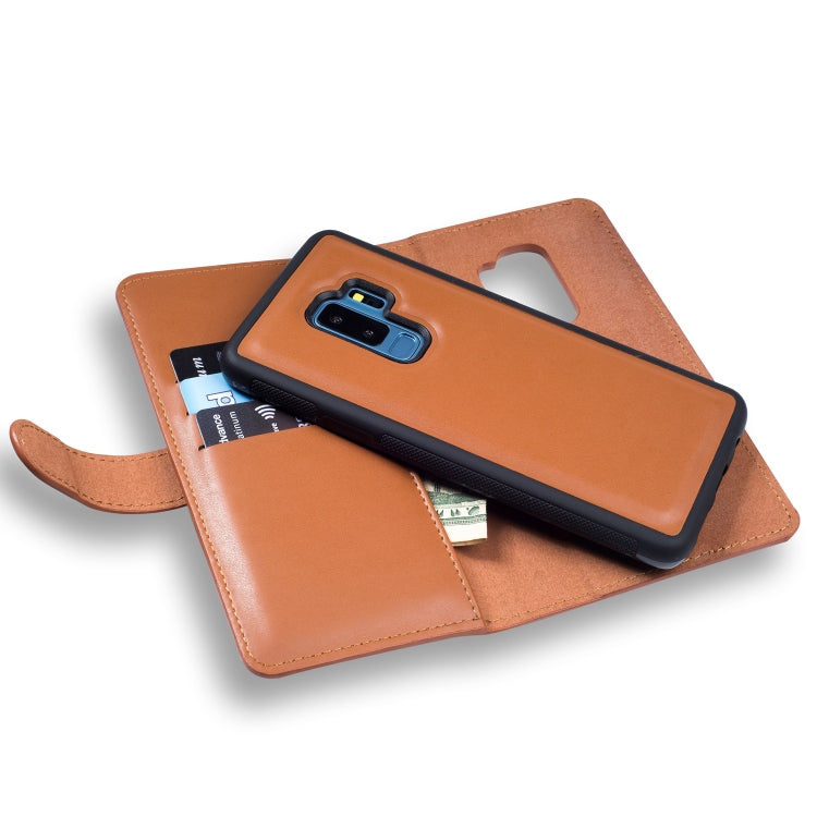 For Galaxy S9 Plus Plain Texture Zipper Horizontal Flip Leather Case with Card Slots & Wallet Function
