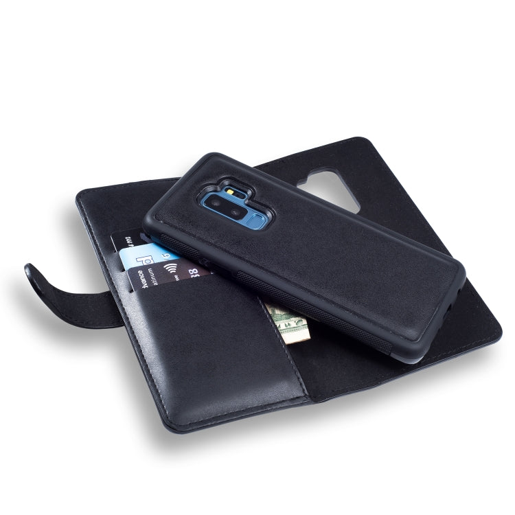 For Galaxy S9 Plus Plain Texture Zipper Horizontal Flip Leather Case with Card Slots & Wallet Function