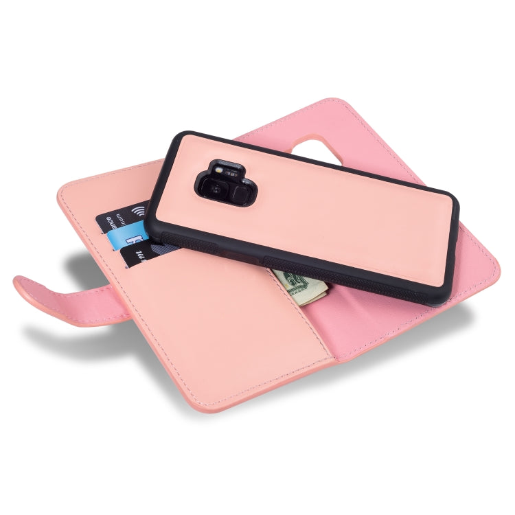 For Galaxy S9 Plain Texture Zipper Horizontal Flip Leather Case with Card Slots & Wallet Function