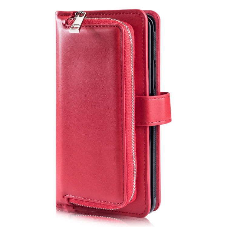 For Galaxy S9 Plain Texture Zipper Horizontal Flip Leather Case with Card Slots & Wallet Function