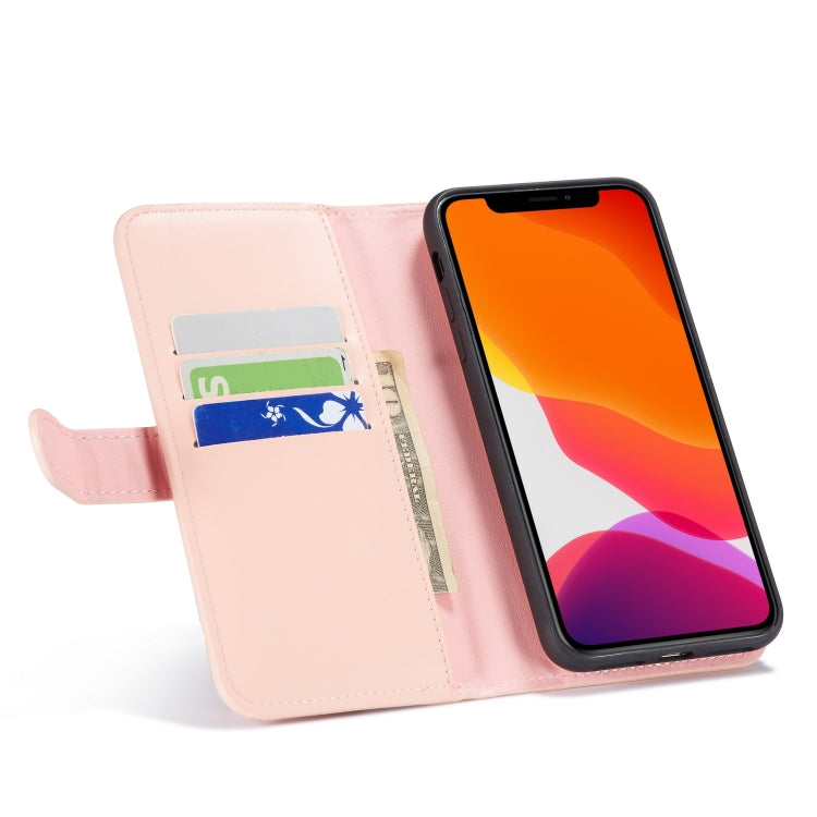For iPhone 11 Plain Texture Zipper Horizontal Flip Leather Case with Card Slots & Wallet Function