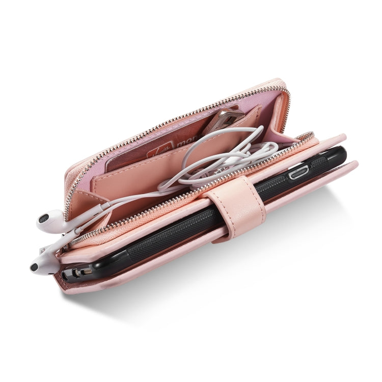 For iPhone 11 Plain Texture Zipper Horizontal Flip Leather Case with Card Slots & Wallet Function