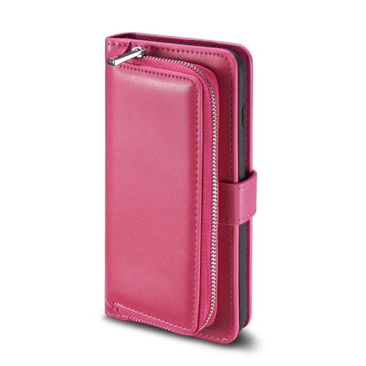 For iPhone 11 Plain Texture Zipper Horizontal Flip Leather Case with Card Slots & Wallet Function