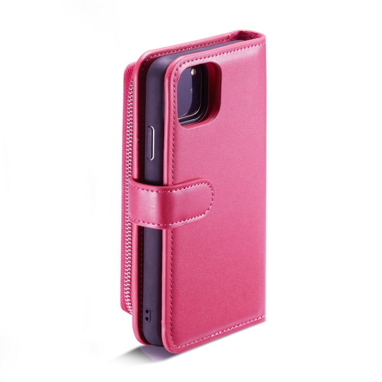 For iPhone 11 Plain Texture Zipper Horizontal Flip Leather Case with Card Slots & Wallet Function