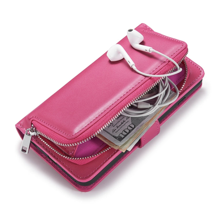 For iPhone 11 Plain Texture Zipper Horizontal Flip Leather Case with Card Slots & Wallet Function