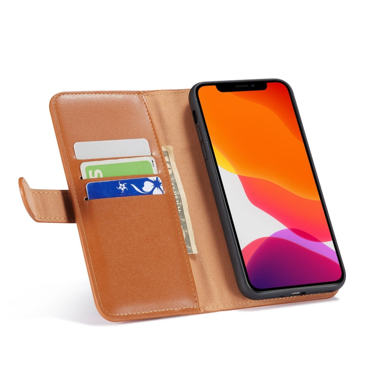 For iPhone 11 Plain Texture Zipper Horizontal Flip Leather Case with Card Slots & Wallet Function
