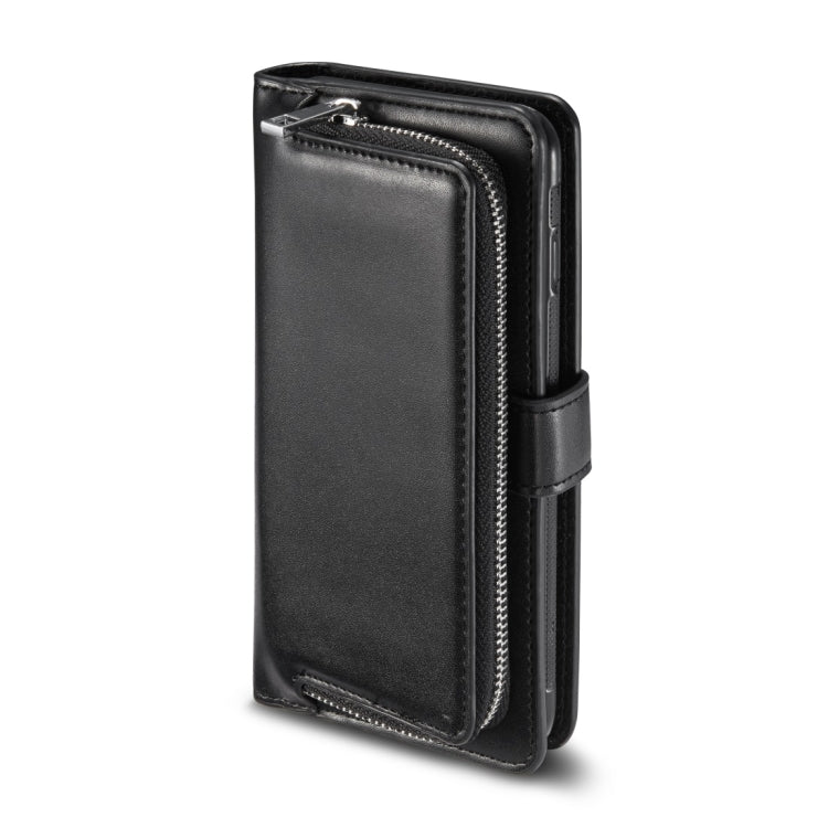 For iPhone 11 Pro Plain Texture Zipper Horizontal Flip Leather Case with Card Slots & Wallet Function