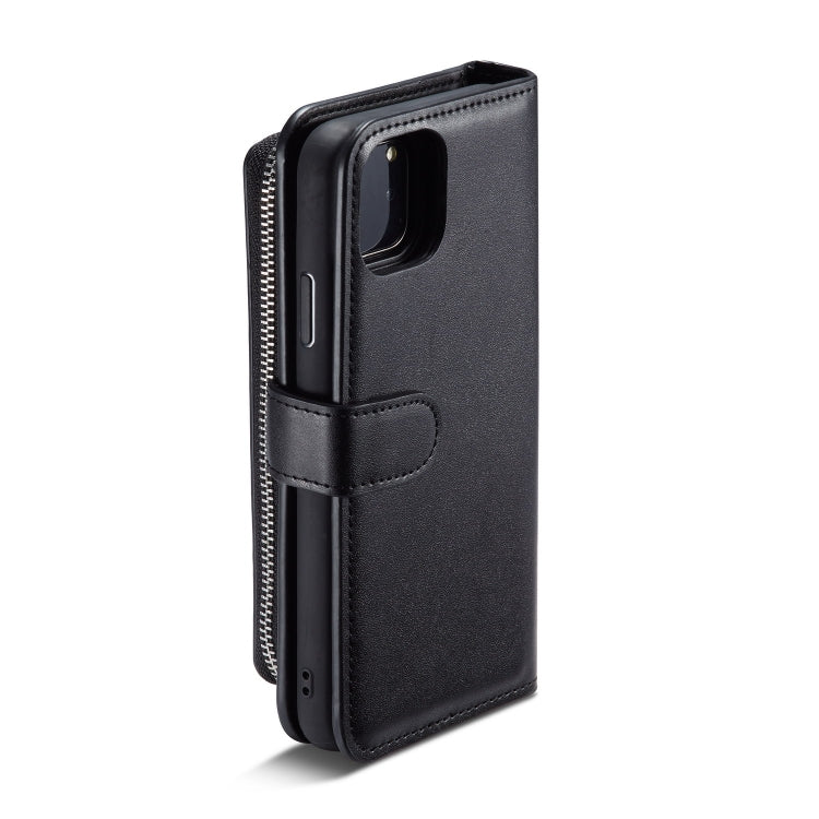 For iPhone 11 Pro Plain Texture Zipper Horizontal Flip Leather Case with Card Slots & Wallet Function