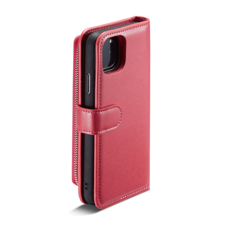 For iPhone 11 Pro Max Plain Texture Zipper Horizontal Flip Leather Case with Card Slots & Wallet Function