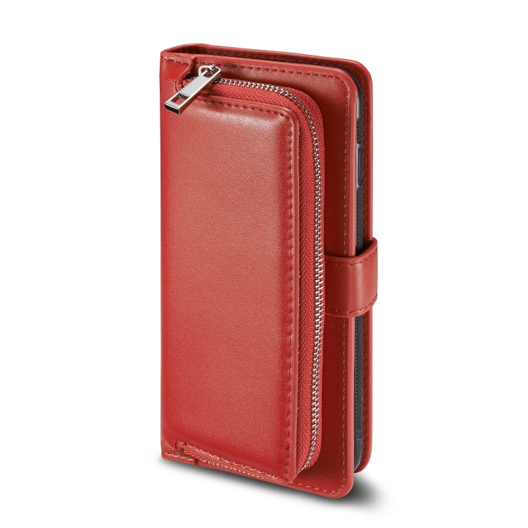 For iPhone 11 Pro Max Plain Texture Zipper Horizontal Flip Leather Case with Card Slots & Wallet Function