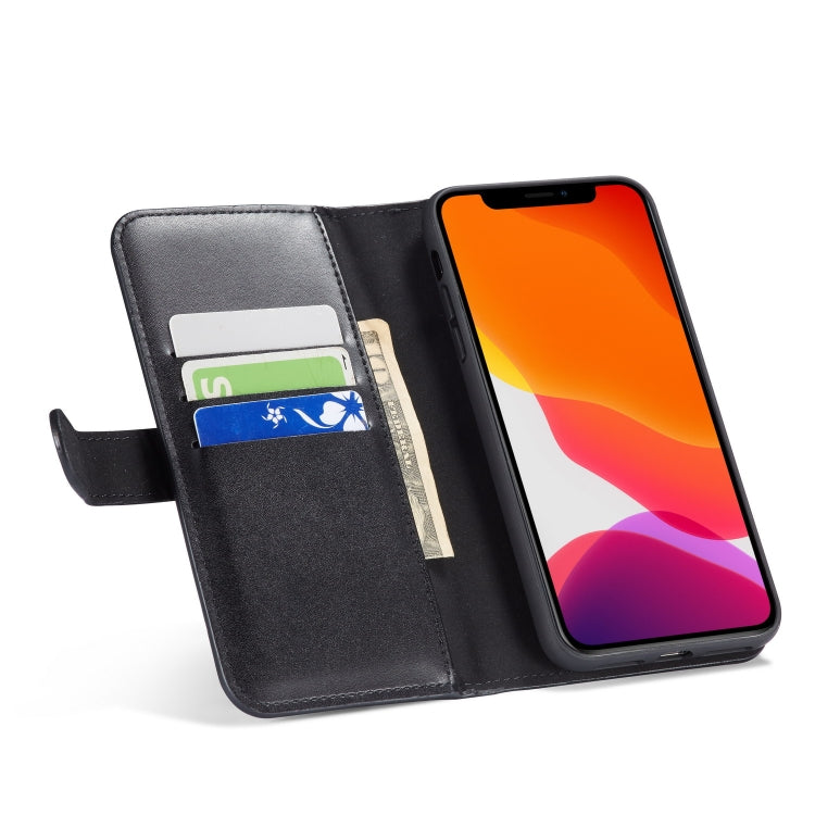 For iPhone 11 Pro Max Plain Texture Zipper Horizontal Flip Leather Case with Card Slots & Wallet Function