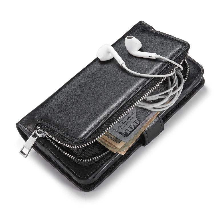 For iPhone 11 Pro Max Plain Texture Zipper Horizontal Flip Leather Case with Card Slots & Wallet Function