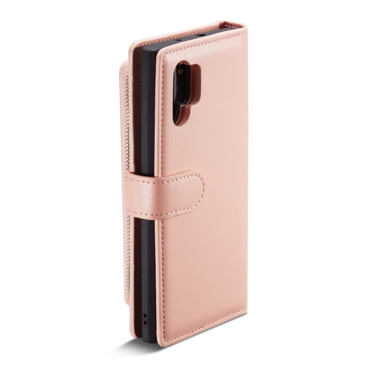 For Galaxy Note 10 Plain Texture Zipper Horizontal Flip Leather Case with Card Slots & Wallet Function