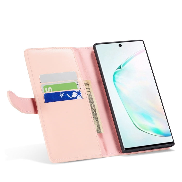 For Galaxy Note 10 Plain Texture Zipper Horizontal Flip Leather Case with Card Slots & Wallet Function