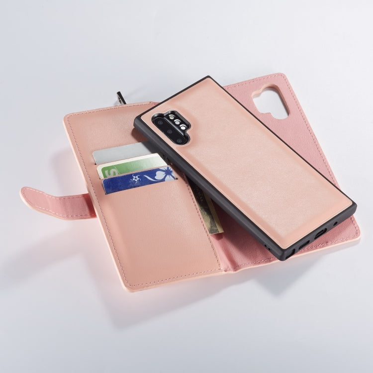For Galaxy Note 10 Plain Texture Zipper Horizontal Flip Leather Case with Card Slots & Wallet Function