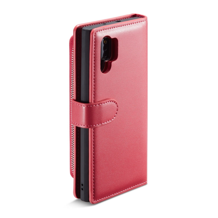 For Galaxy Note 10 Plain Texture Zipper Horizontal Flip Leather Case with Card Slots & Wallet Function