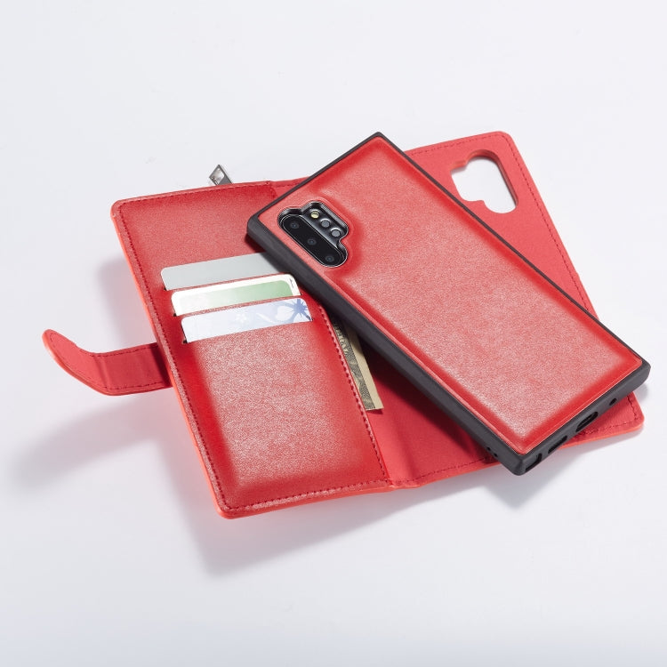 For Galaxy Note 10 Plain Texture Zipper Horizontal Flip Leather Case with Card Slots & Wallet Function